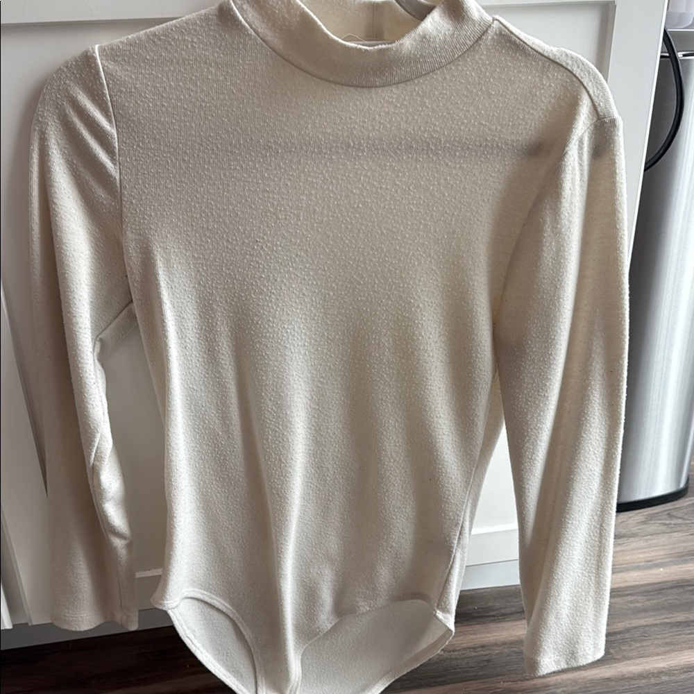 Double Zero Cream Long Sleeve Bodysuit